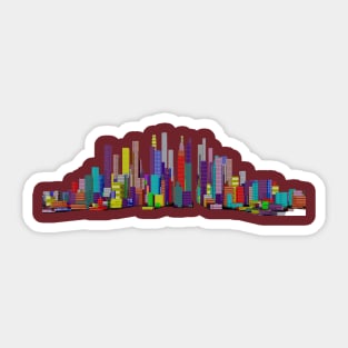 cityscape Sticker